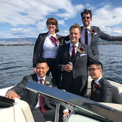 Kelowna Water Taxi & Cruises can add a special moment to your wedding - we can take your wedding party out on Lake Okanagan for a memorable photo opportunity.